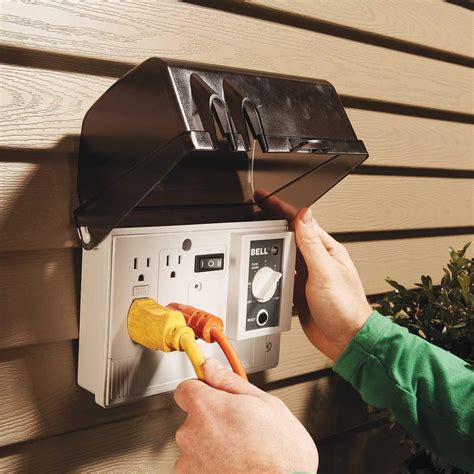 outdoor metal outlet box|external electrical outlet box.